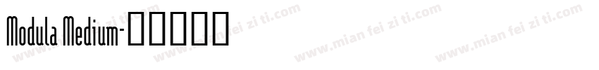 Modula Medium字体转换
